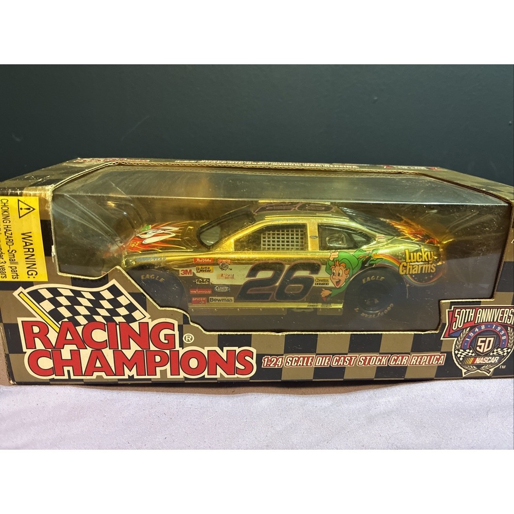 Racing Champions NASCAR Gold Commemorative Series 1:24 Gold Trix #26 Sealed